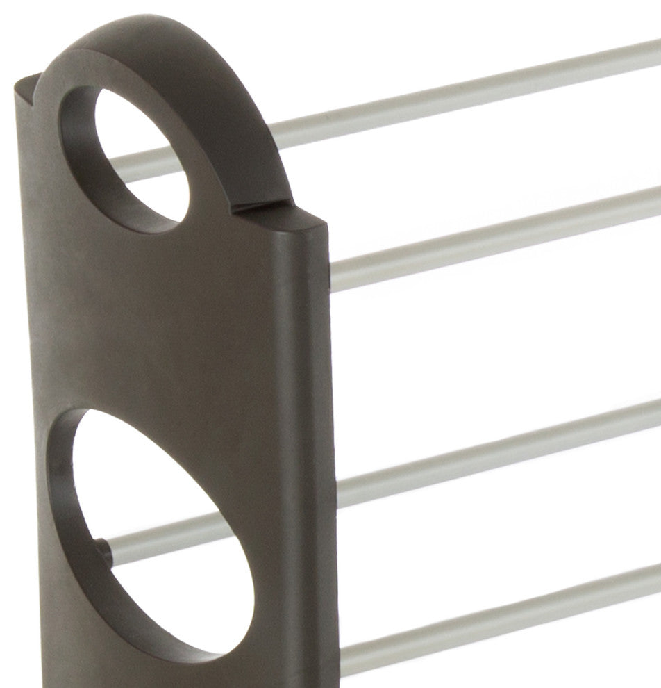 Stackable Shoe Rack 4-Tier Freestanding Organizer for Closets or Entryway