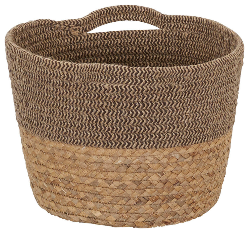 Corn and Hyacinth Wicker Basket