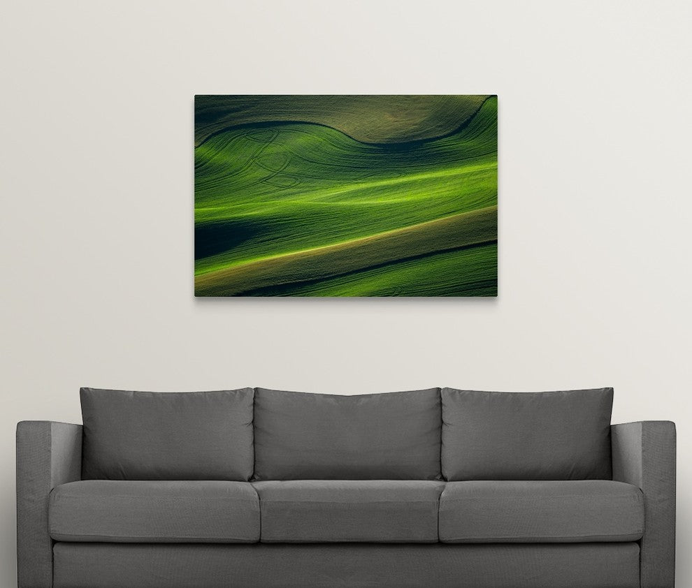 "Landwriting VI" Wrapped Canvas Art Print, 48"x32"x1.5"