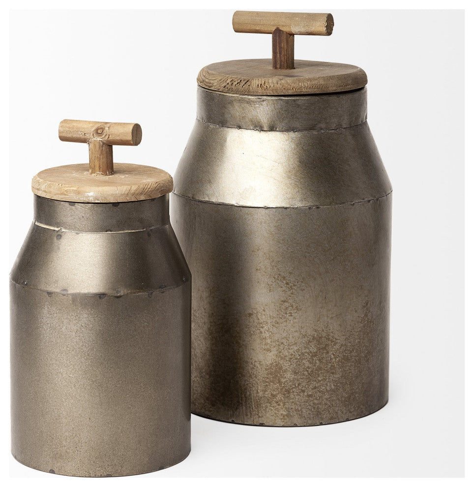 Farmhouse Style Milk Container Sculpture