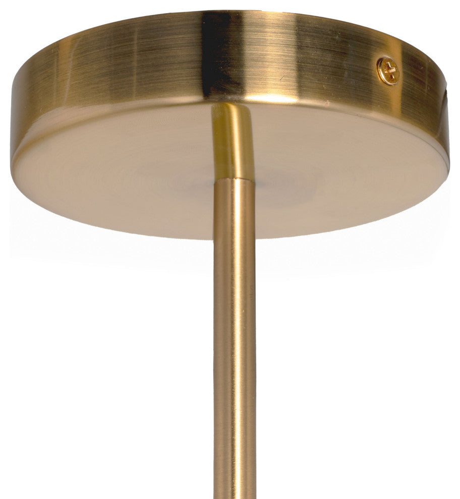 Chandler 3 Light Brass Metal Pendant Light