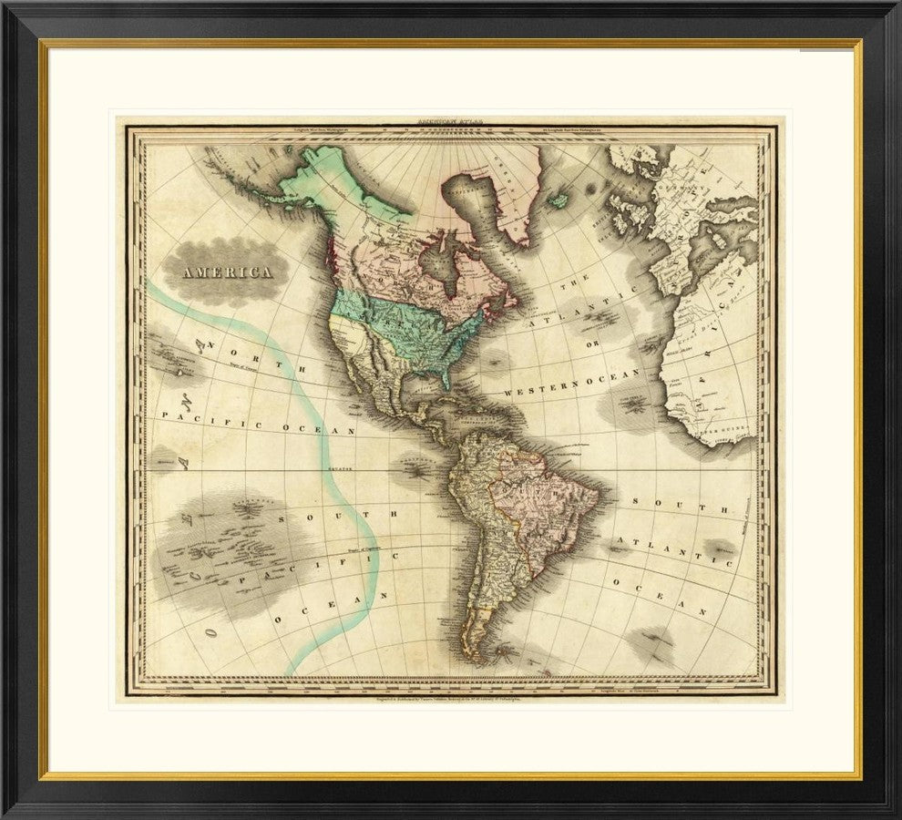 "America, 1823" Framed Digital Print by Henry S. Tanner, 40x37"