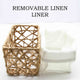 Paper Rope Storage Totes, 4-Piece Set, Beige