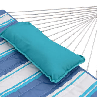 12' Cotton Rope Hammock, Stand, Pad and Pillow Combination
