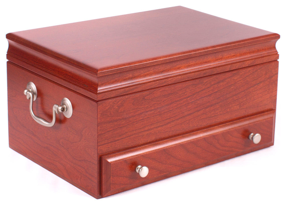 Contessa Jewel Chest, Solid American Cherry Hardwood With Heritage Cherry Finish