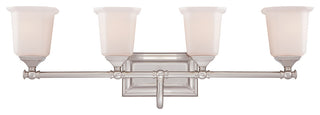 Quoizel NL8604BN Four Light Bath Fixture Nicholas Brushed Nickel