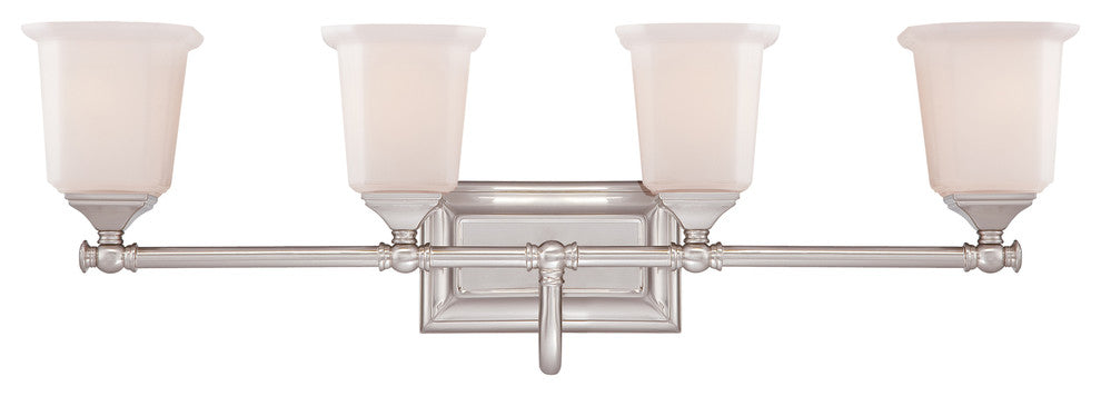 Quoizel NL8604BN Four Light Bath Fixture Nicholas Brushed Nickel