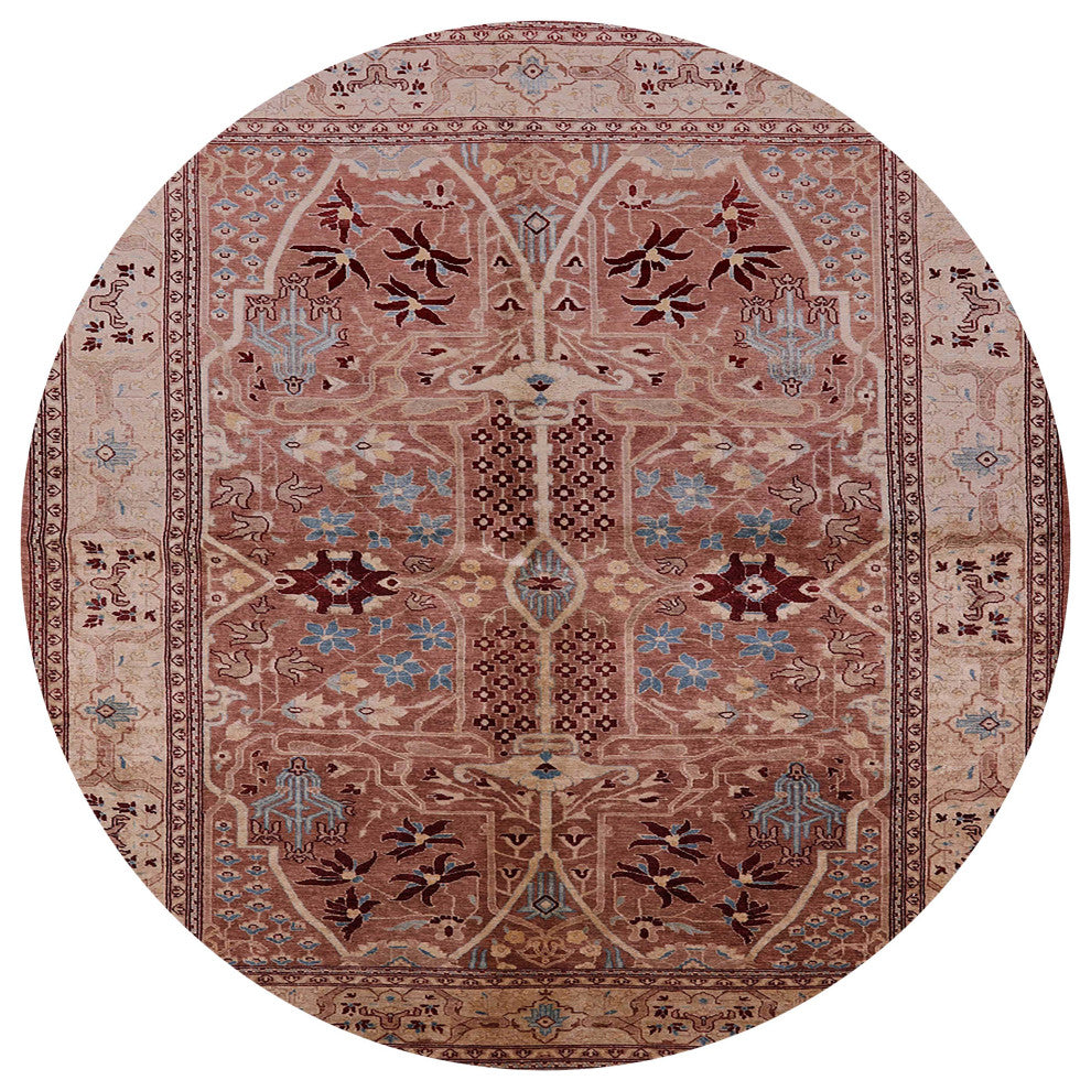 Ahgly Company Indoor Round Mid-Century Modern Area Rugs, 5' Round