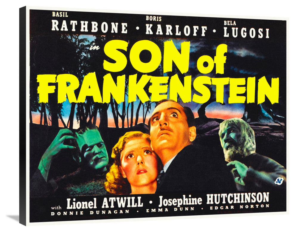 "Son of Frankenstein" Stretched Canvas Giclee by Hollywood Photo Archive, 36x29"