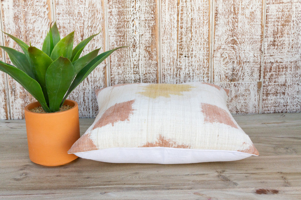 Kivili Organic Silk Ikat Pillow
