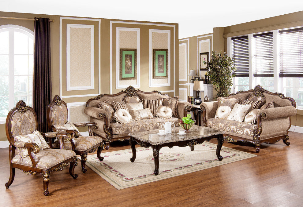 Winfrey Traditional 3-Piece Living Room Set