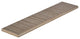 Porcelain Tile Trims Fabric look Matte Bullnose 3x12, Beige Gray