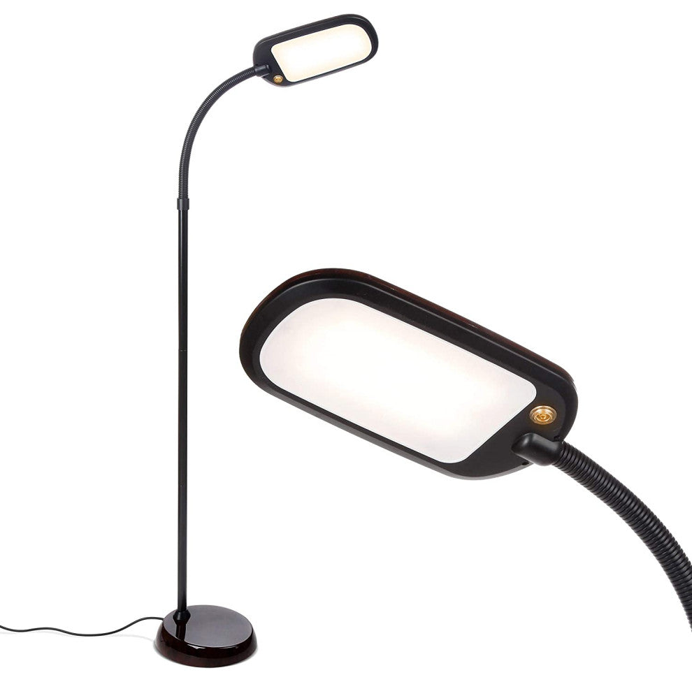 Brightech Litespan LED 2nd Edition Reading Floor Lamp with Cool, Soft & Warm, Ha