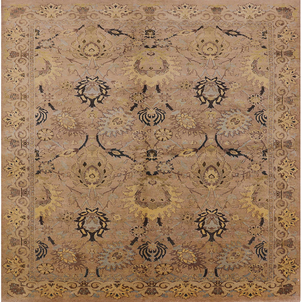 Ahgly Company Indoor Square Mid-Century Modern Area Rugs, 8' Square
