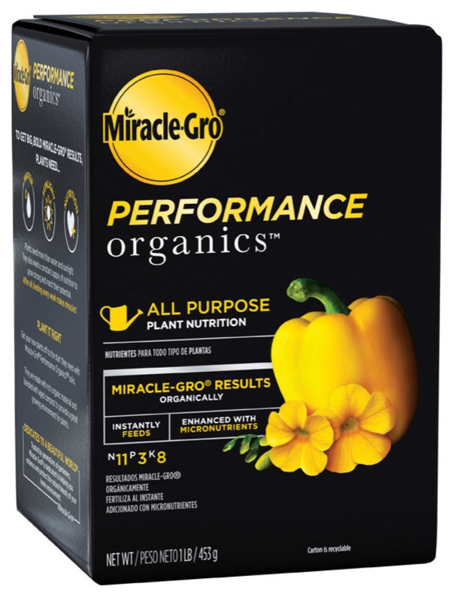 Miracle-Gro 3003310 Performance Organics All Purpose Plant Food, 1 Lbs