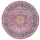 Nuloom Traditional Medallion Verona Rug, Fuchsia 6'Round