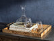 Holland 21" Long Burl Wood Design Rectangular Tray