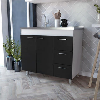 TUHOME Ferretti Base Cabinet  Engineered Wood Cabinets in  Multi-color