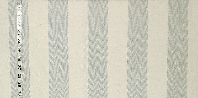 Grey Blue Herringbone Stripe Fabric , Standard Cut