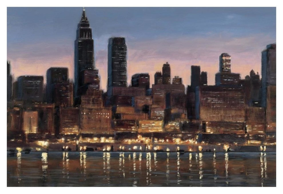 "Manhattan Reflection" Digital Paper Print by James Wiens, 26"x18"