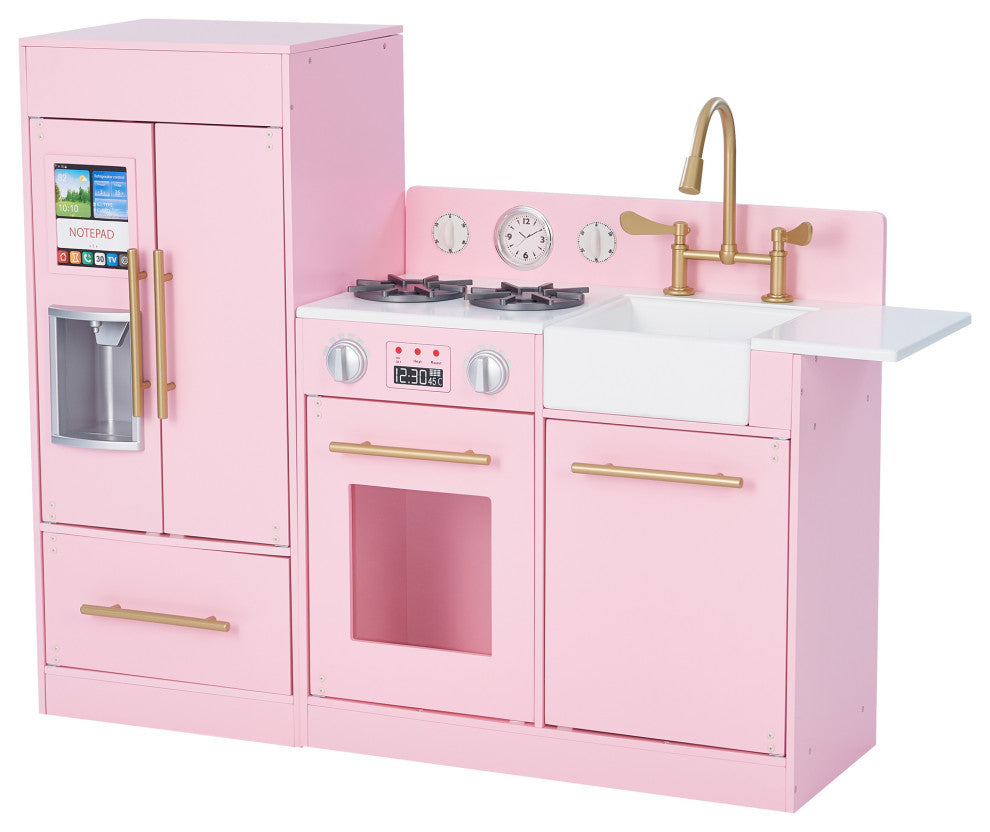 Charlotte Play Kitchen Cooking Playset, Pink