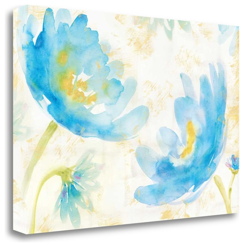 "Breeze Blooms I" By Sue Schlabach, Giclee Print on Gallery Wrap Canvas