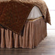 Stella Silk Velvet Bed Skirt, Dusty Rose, King