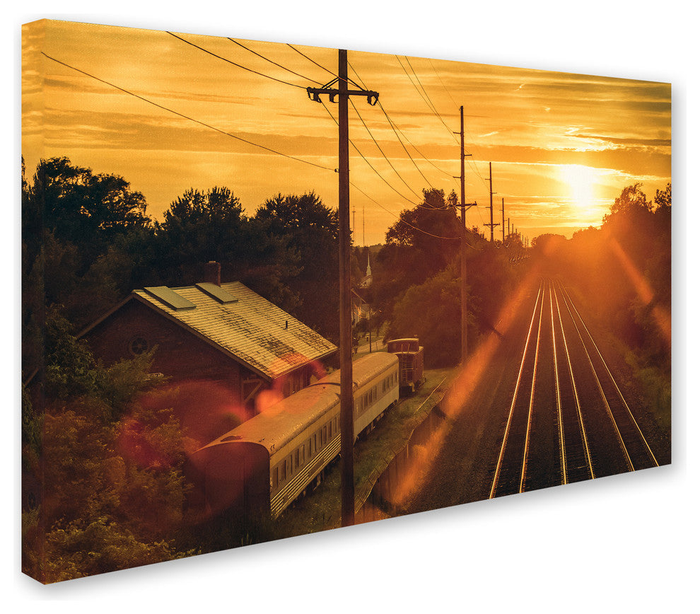 Jason Shaffer 'Train Depot' Canvas Art, 32x22
