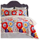 Retro Daydream Ultra Plush Sherpa Bedding Set, (Queen / Full, 4-Piece)