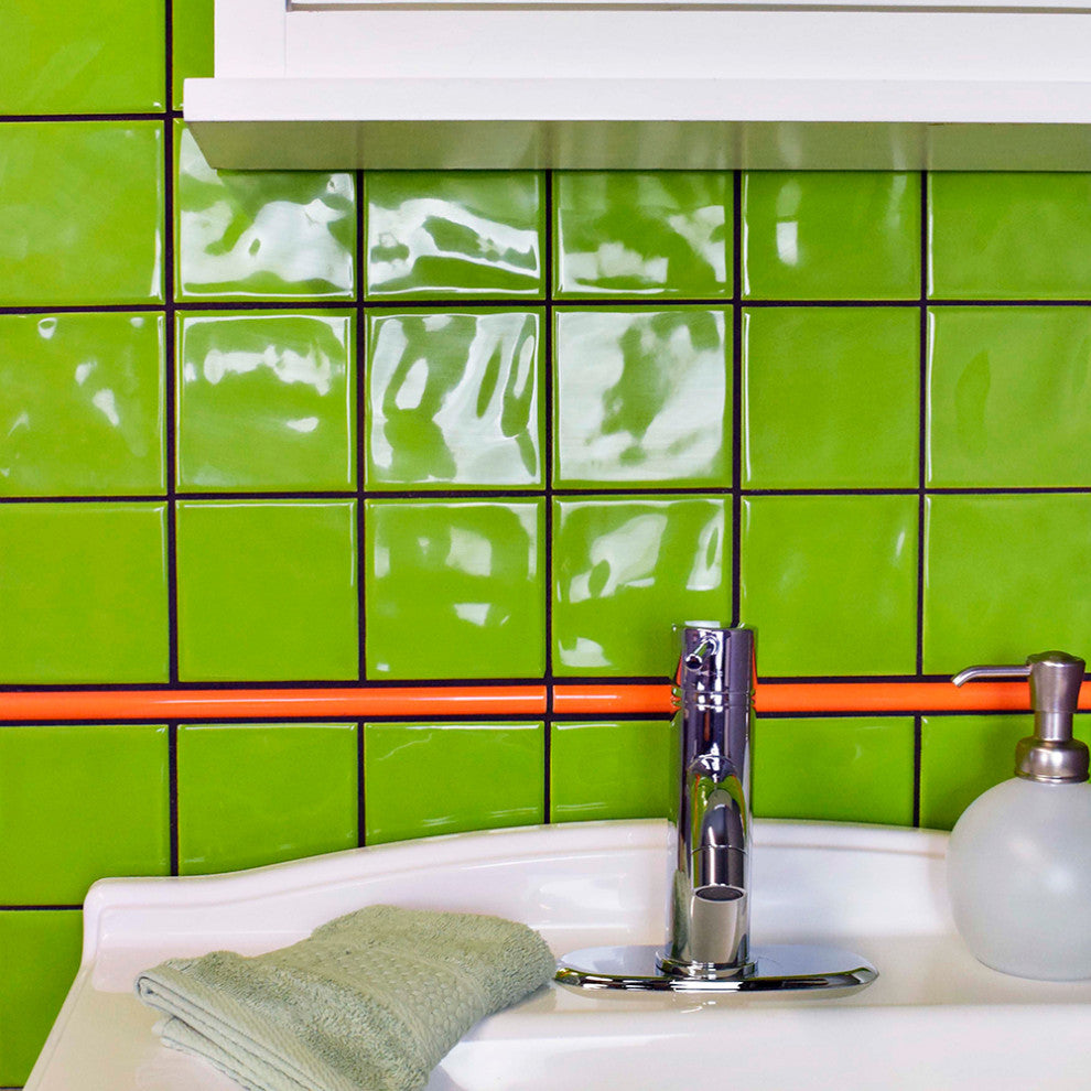 Twist Orange Sunset Ceramic Wall Trim