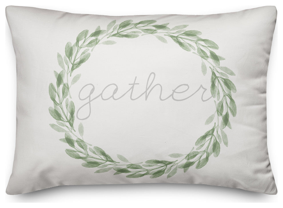 Gather Wreath 14x20 Spun Poly Pillow