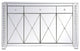 Elegant MF98057 Raiden 60" LED Mirrored Credenza