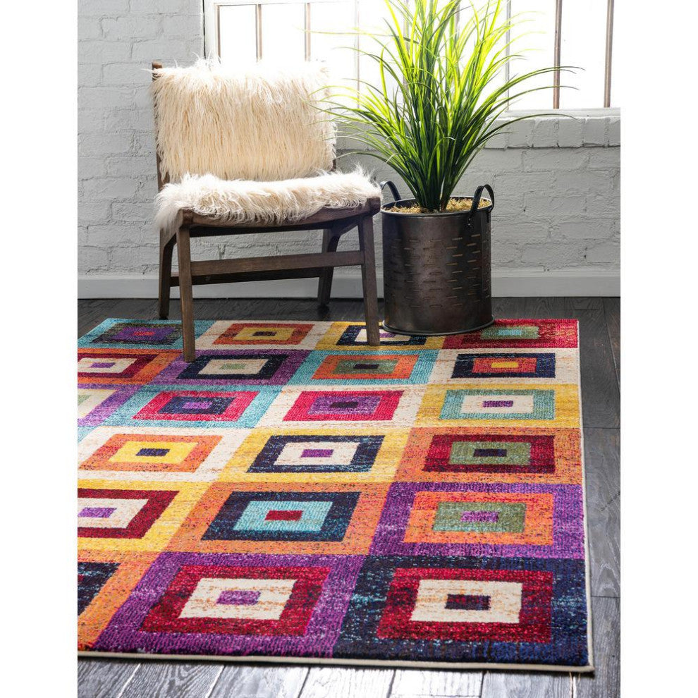Rug Unique Loom Estrella Multi Rectangular 3' 3 x 5' 3