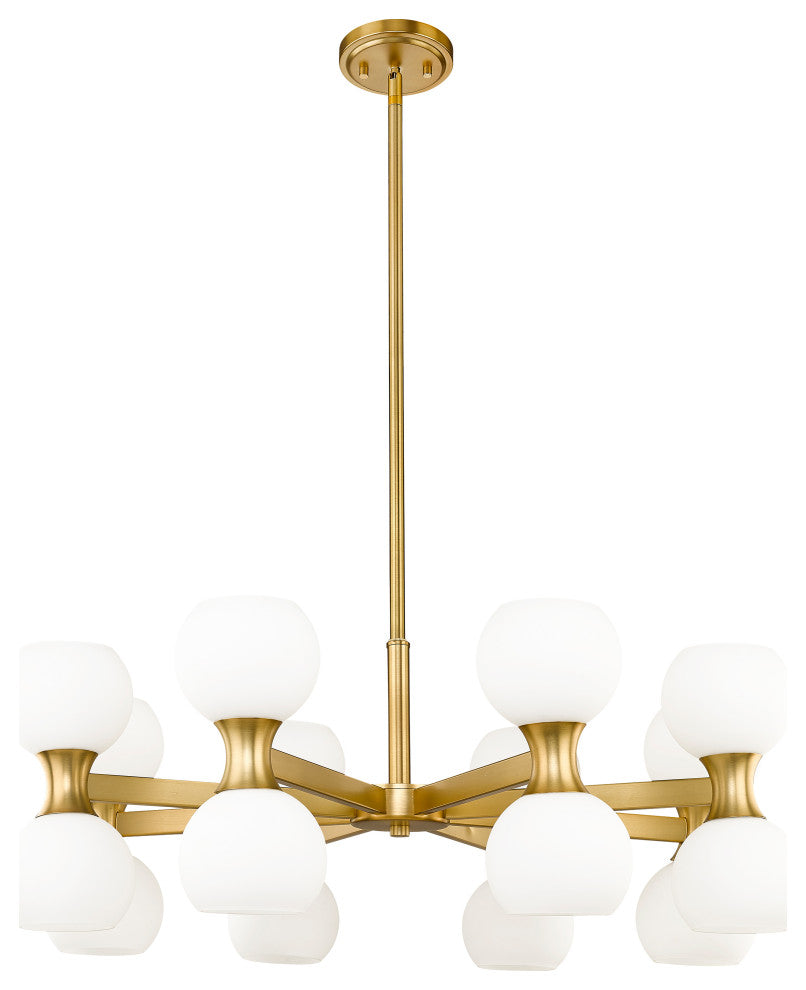 Z-LITE 16-Light Chandelier, Modern Gold