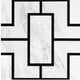 PowerSellerUSA Self-Stick Vinyl Modern Geometric 20-Pcs 1.5mm Thick Tiles 12"