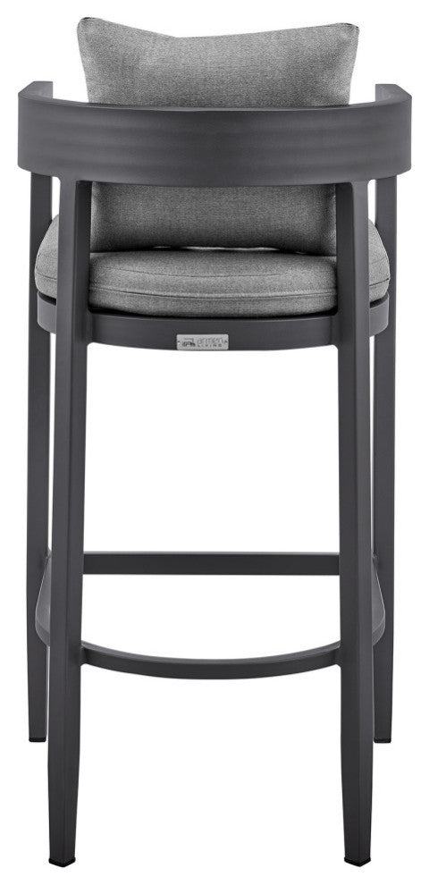 Argiope Outdoor Patio Counter or Bar Height Stool, Bar Height