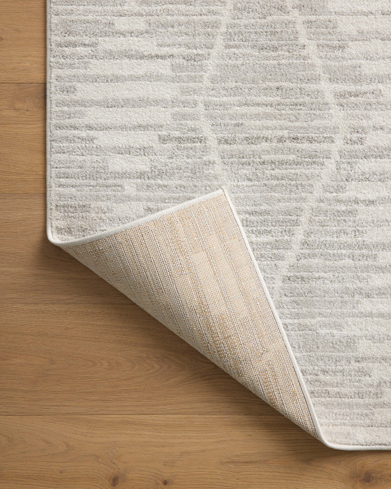 Loloi II Kamala Ivory / Silver 6'-7" x 9'-6" Area Rug