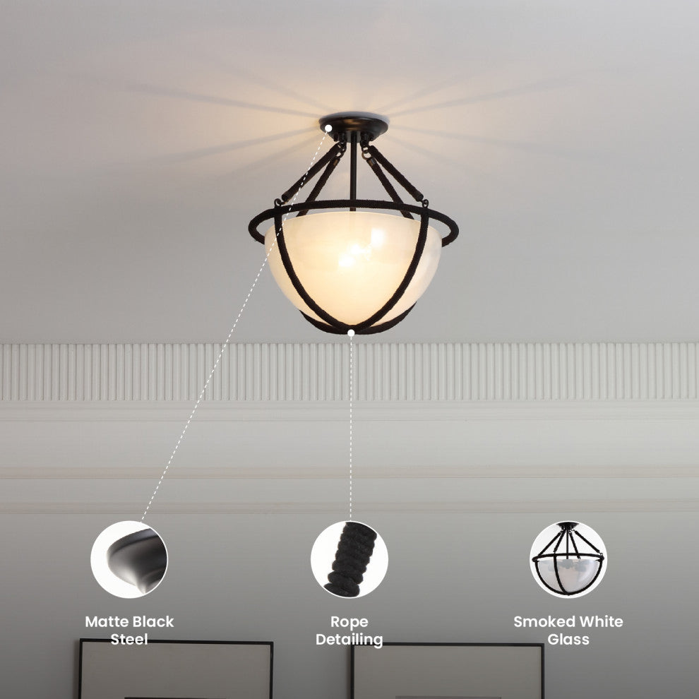 Voyager 2 Light Ceiling Light Matte Black