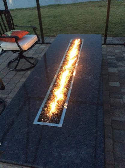 74" 3-Piece Trough Burner In Marine Grade 316 Stainless Steel