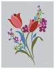 "Alpine Bouquet IV Gray" Digital Paper Print by Danhui Nai, 24"x30"