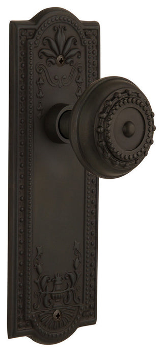Double Meadows Plate With Meadows Knob, Oil-Rubbed Bronze