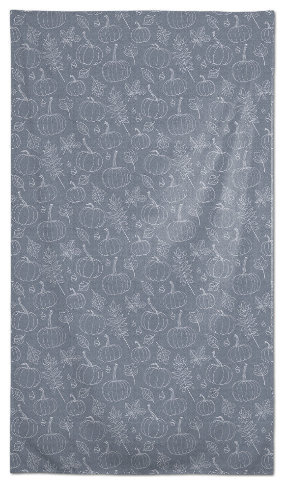 Autumn Pumpkins On Blue 2 58"x102" Tablecloth