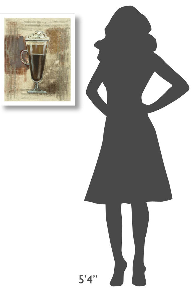 "Cafe Classico I Neutral" Digital Paper Print by Silvia Vassileva, 18"x22"