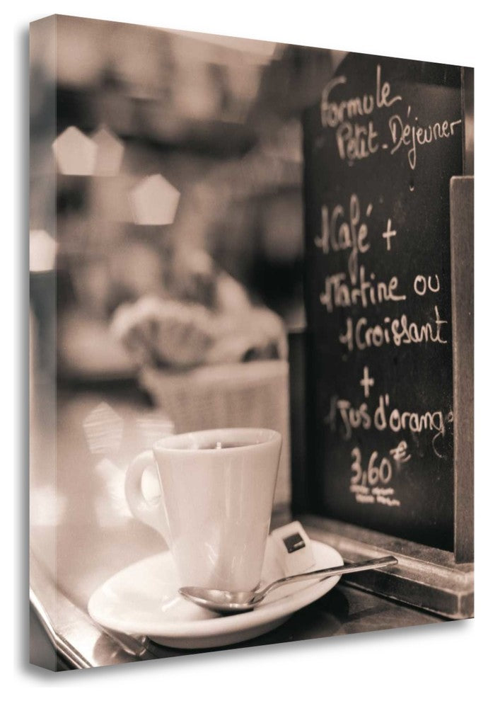 "Cafe Champs - Elysees" By Alan Blaustein, Giclee Print on Gallery Wrap Canvas