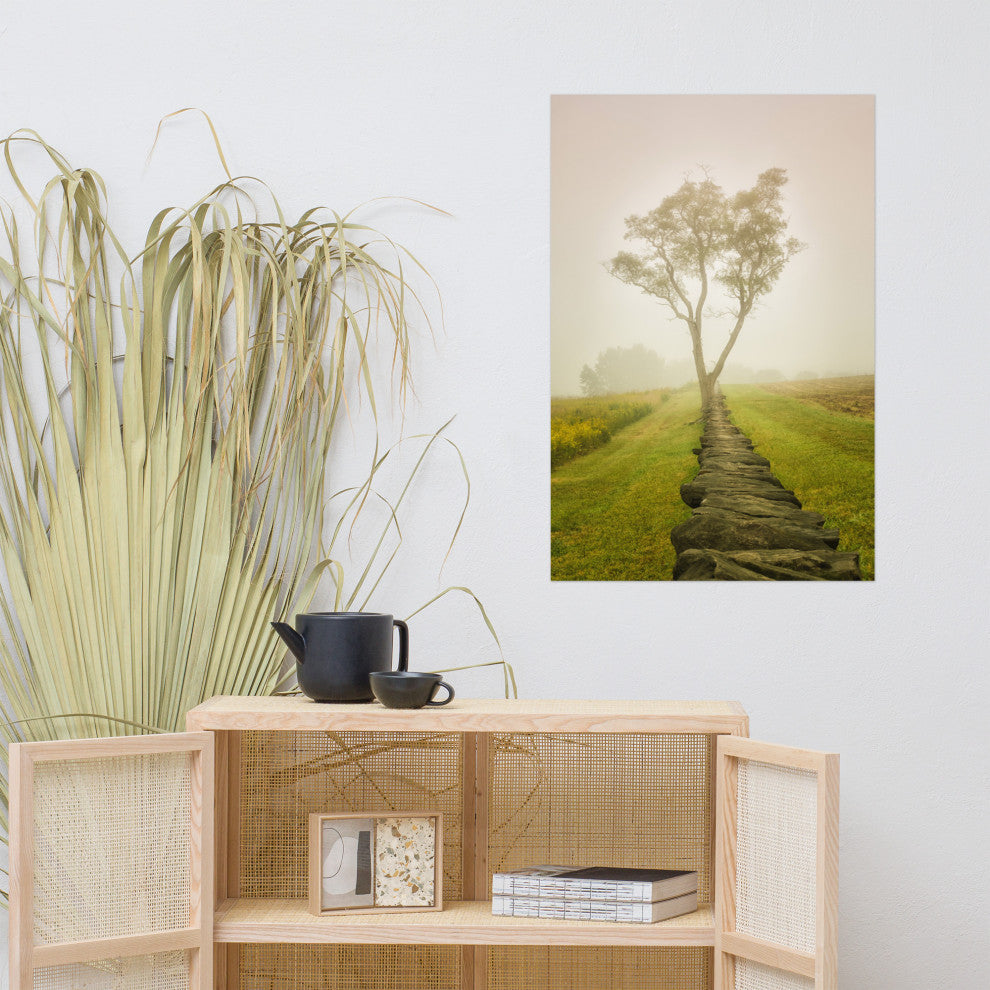 Wall Art Print Landscape Photograph Calming Morning Rural Unframed, 24" X 36"