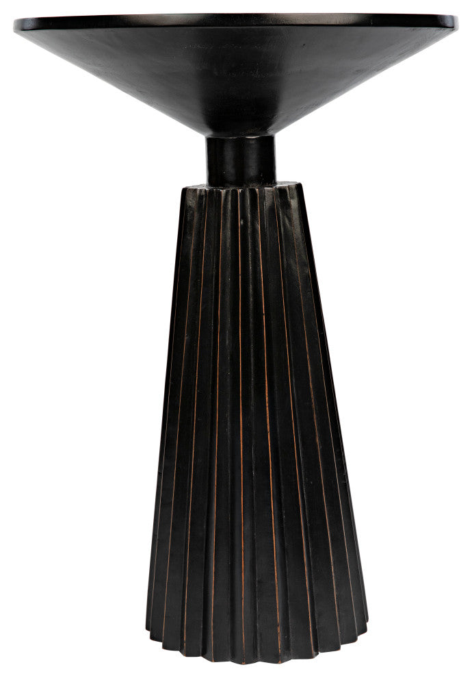 Orson Side Table, Hand Rubbed Black