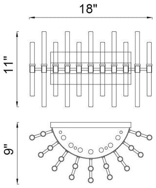 Miroir 4 Light Vanity Light With Polished Nickel Finish