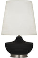 Michael Berman Nolan Table Lamp, Matte Dark Coal With Dark Antique Nickel
