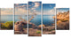 "Sunny Morning With Old Tree" Seashore Canvas Photo Print, 5 Panels, 60"x32"