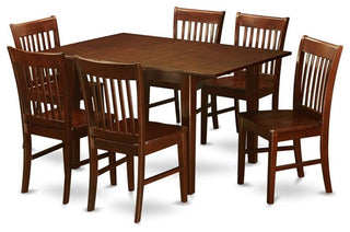 7 Pc Kitchen Nook Dining Set -Kitchen Tables And 6 Dining Chairs